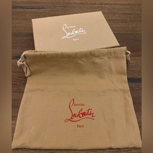 Authentic Christian Louboutin box and dust bag.